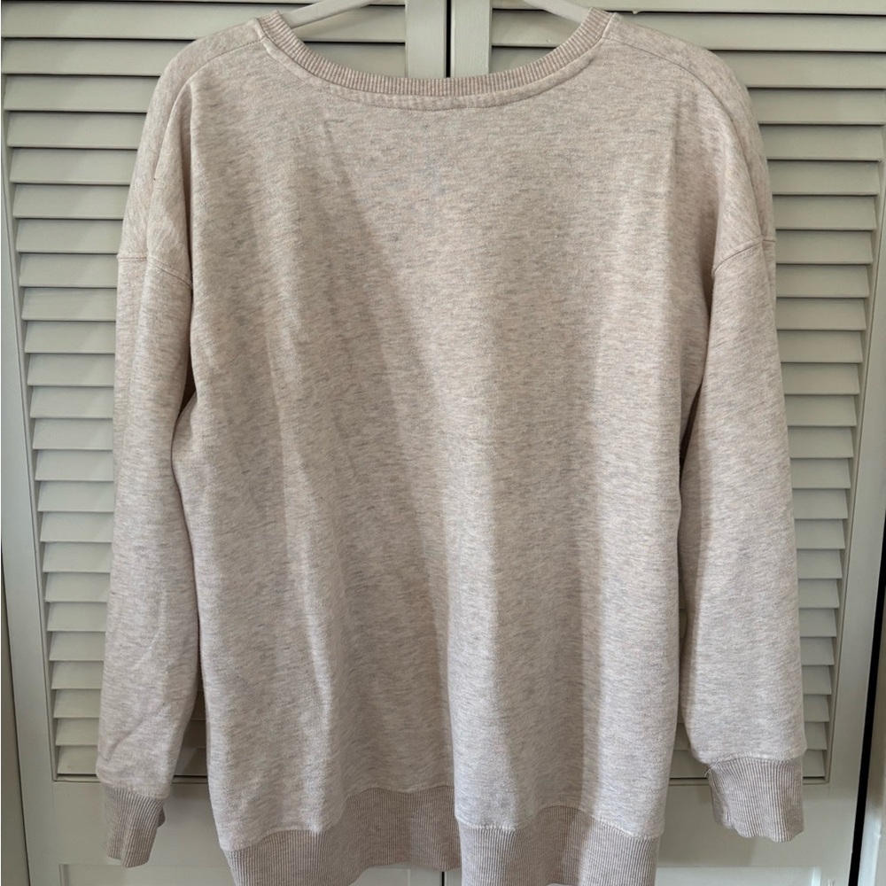 • women’s positivitees crewneck sweater with pumpkin graphic | l • - Picture 2 of 3